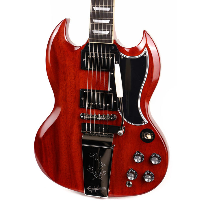 Epiphone Inspired by Gibson Custom 1964 SG Standard with Maestro Vibrola Reissue Cherry Red