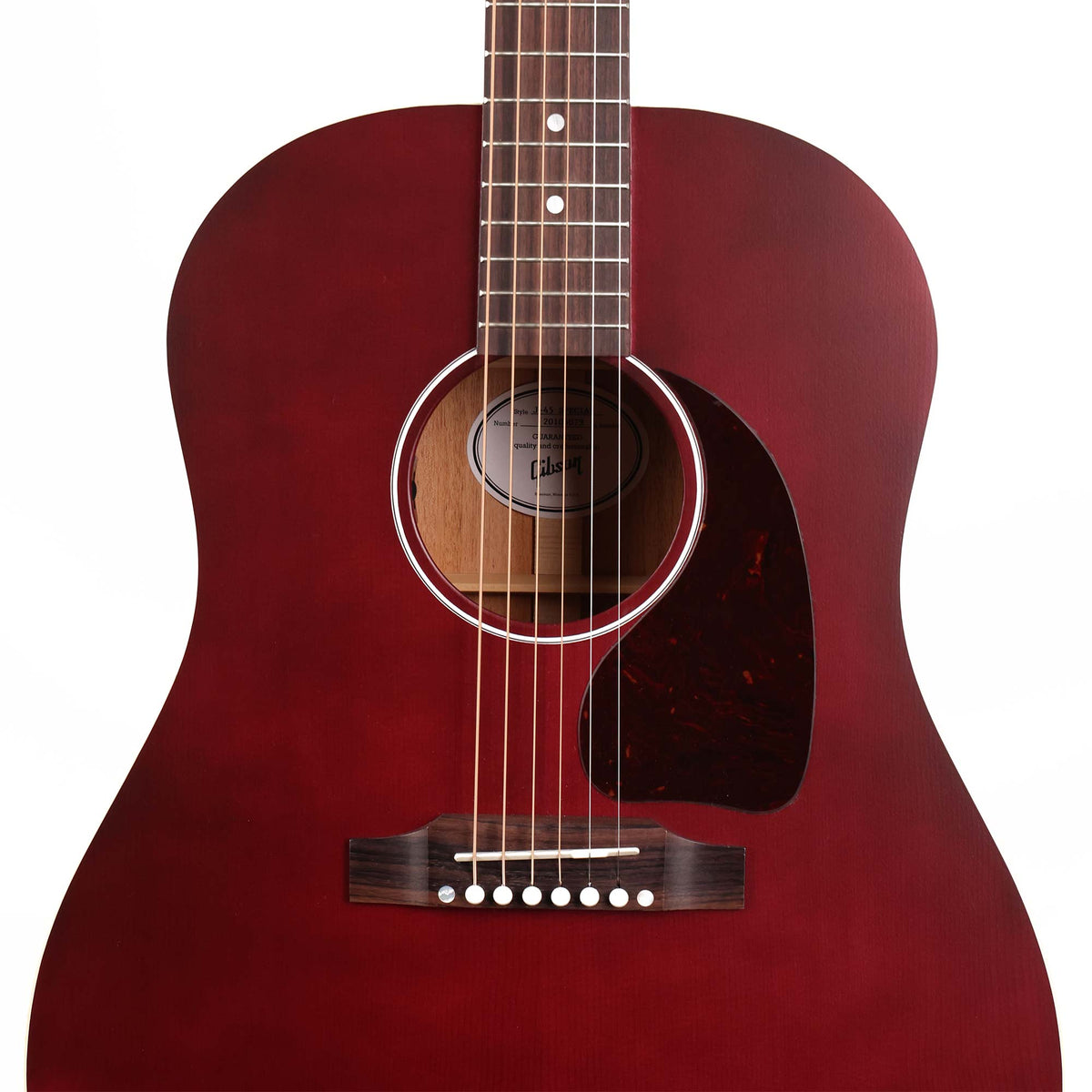 Gibson J-45 Special Acoustic-Electric Satin Wine Red — 4