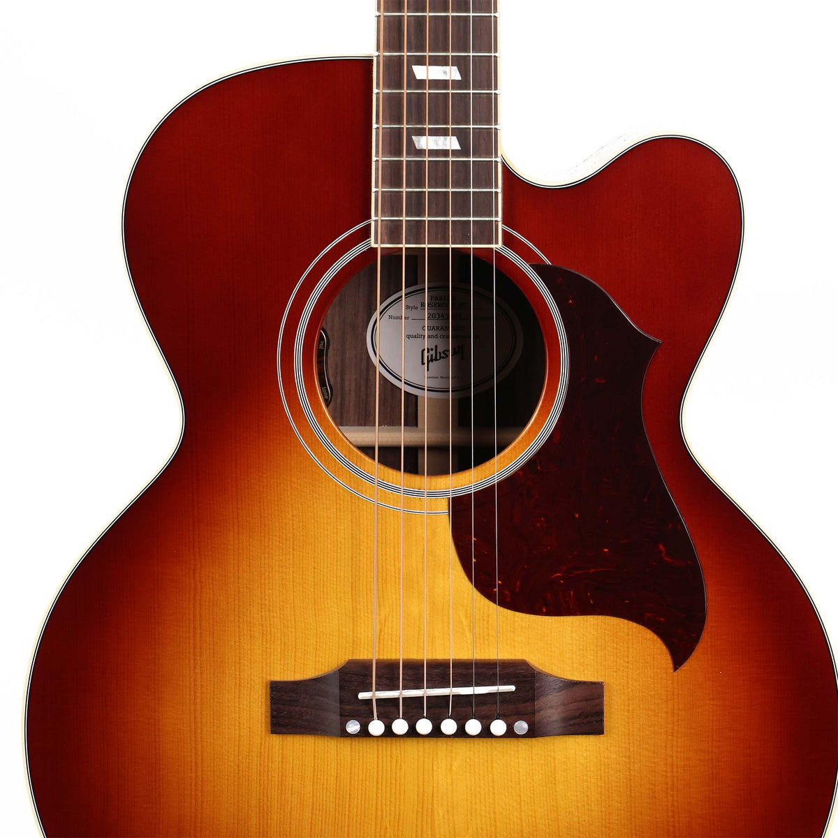 Gibson Parlor Modern EC Rosewood Acoustic-Electric Rosewood Burst Used — 4