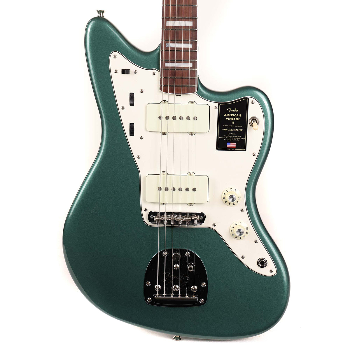 Fender American Vintage II 1966 Jazzmaster Sherwood Green Metallic — 1