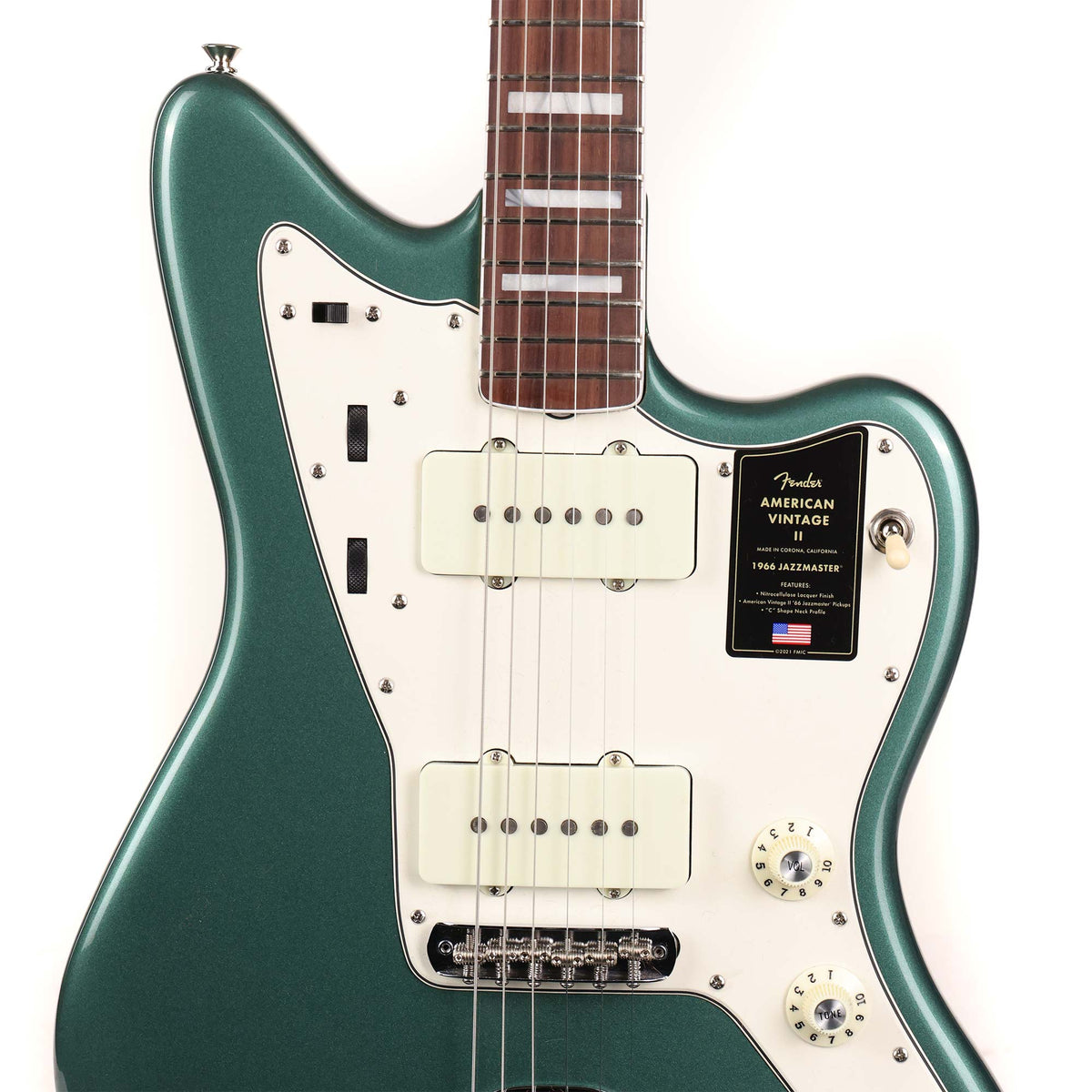 Fender American Vintage II 1966 Jazzmaster Sherwood Green Metallic — 4