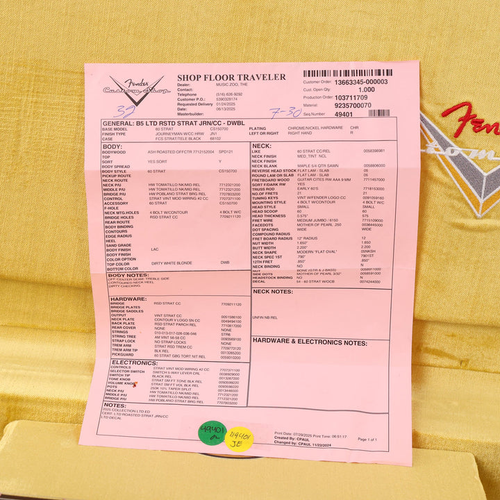 Fender Custom Shop Limited Edition Roasted Stratocaster Journeyman Relic Dirty White Blonde