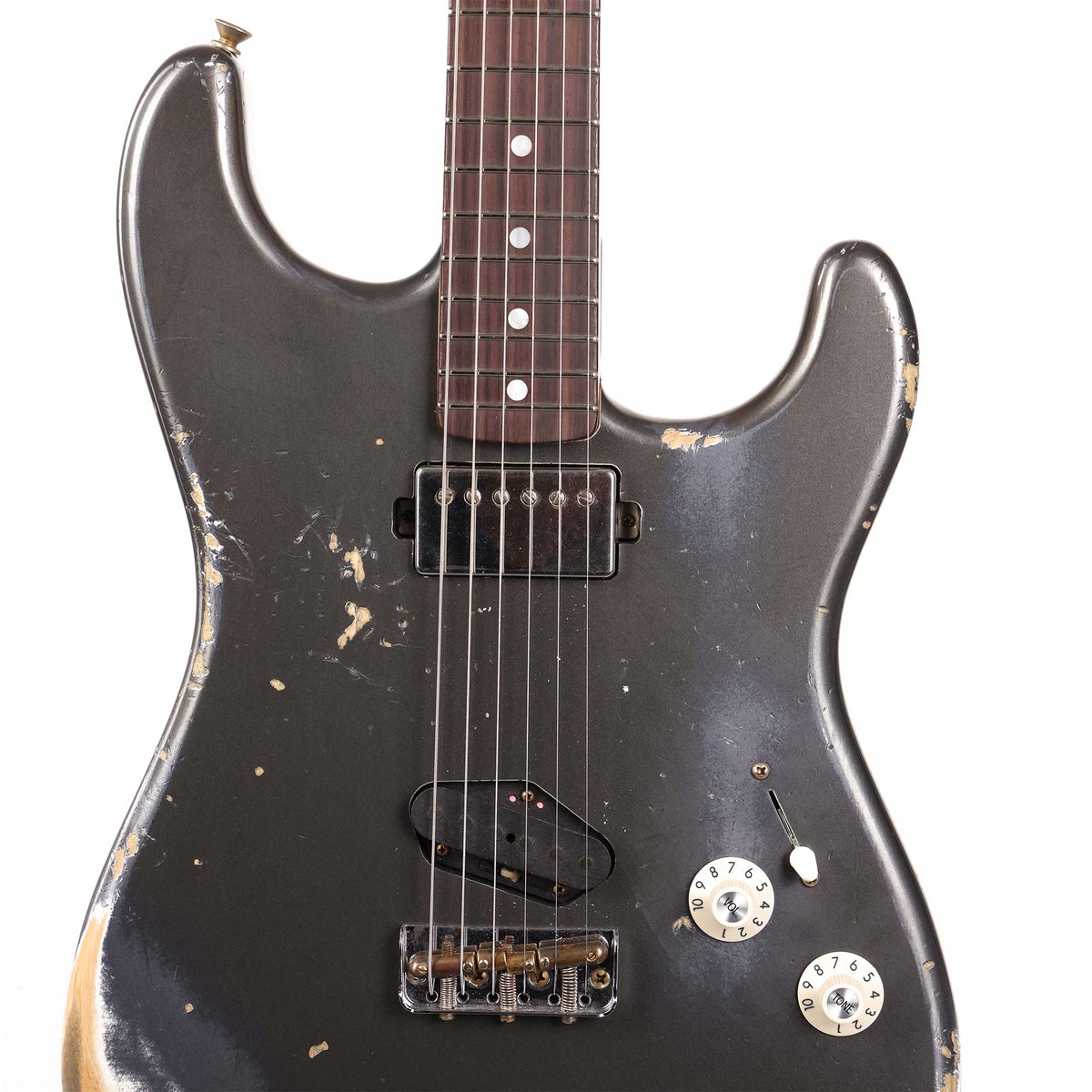 Fender Custom Shop Limited Edition SH Stratocaster Heavy Relic Aged Charcoal Frost Metallic 2025 — 4