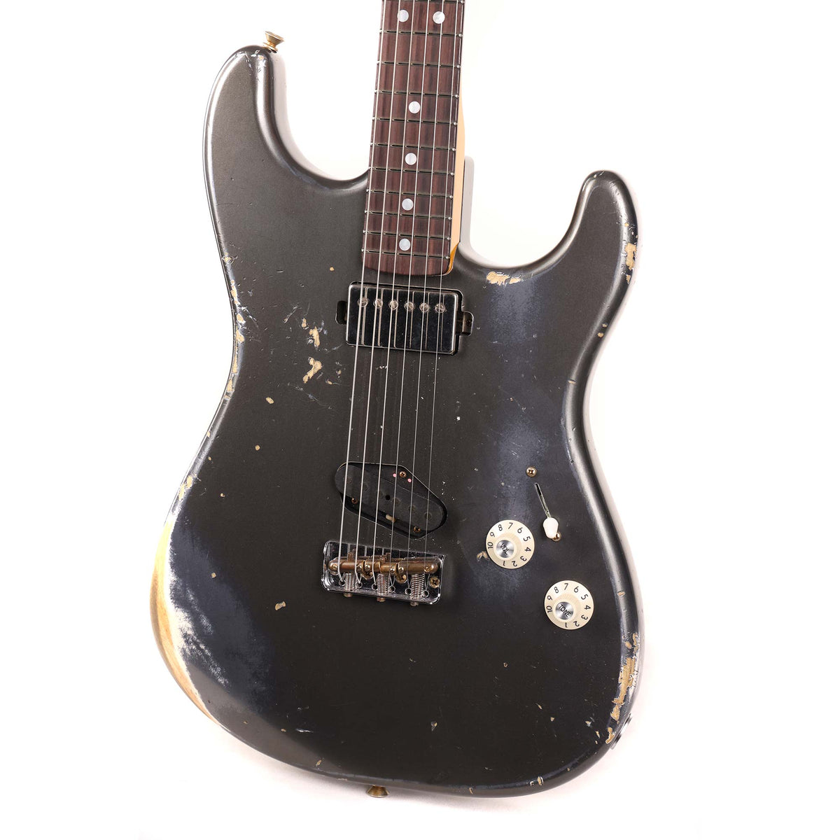 Fender Custom Shop Limited Edition SH Stratocaster Heavy Relic Aged Charcoal Frost Metallic 2025 — 5