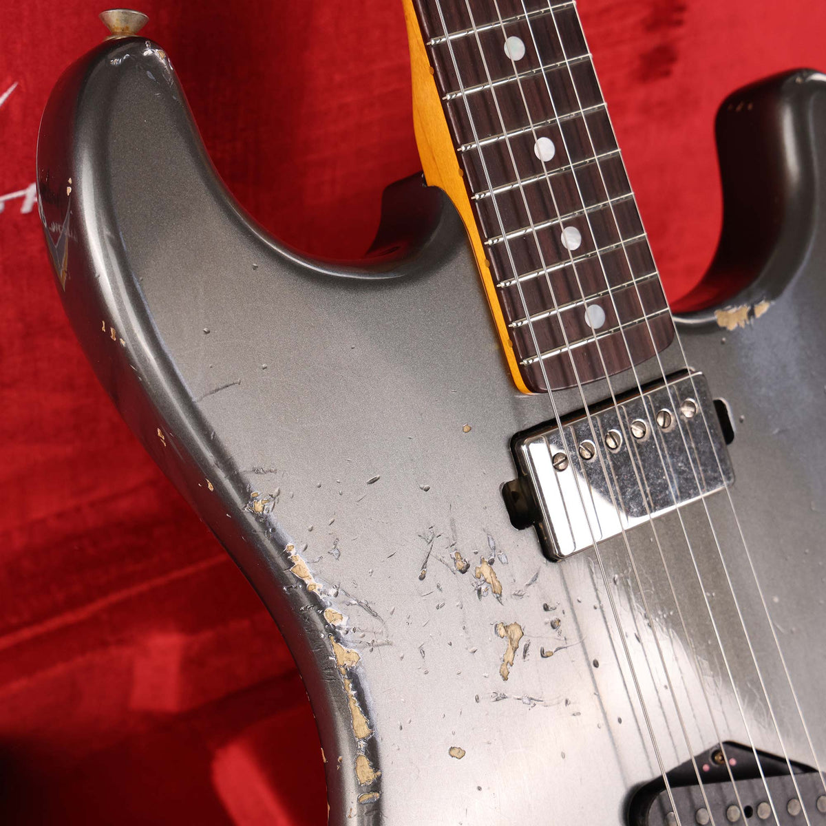 Fender Custom Shop Limited Edition SH Stratocaster Heavy Relic Aged Charcoal Frost Metallic 2025 — 8