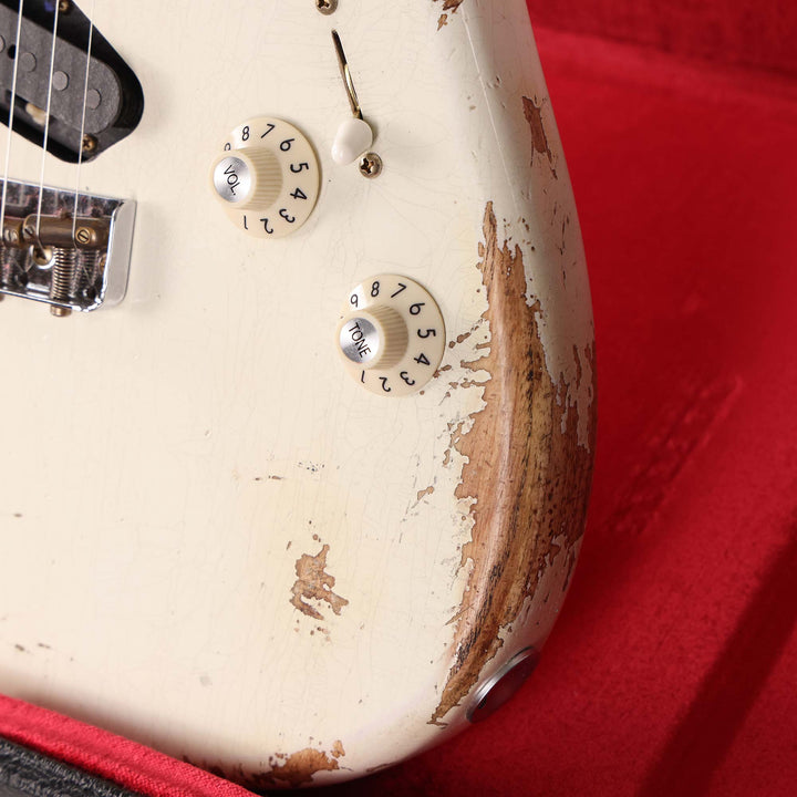 Fender Custom Shop Limited Edition SH Stratocaster Heavy Relic Aged Olympic White