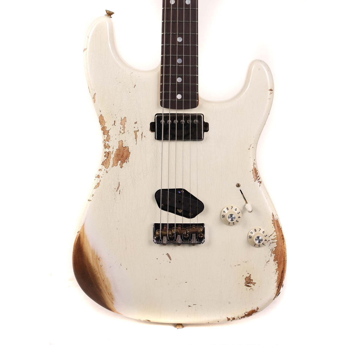 Fender Custom Shop Limited Edition SH Stratocaster Heavy Relic Aged Olympic White — 1