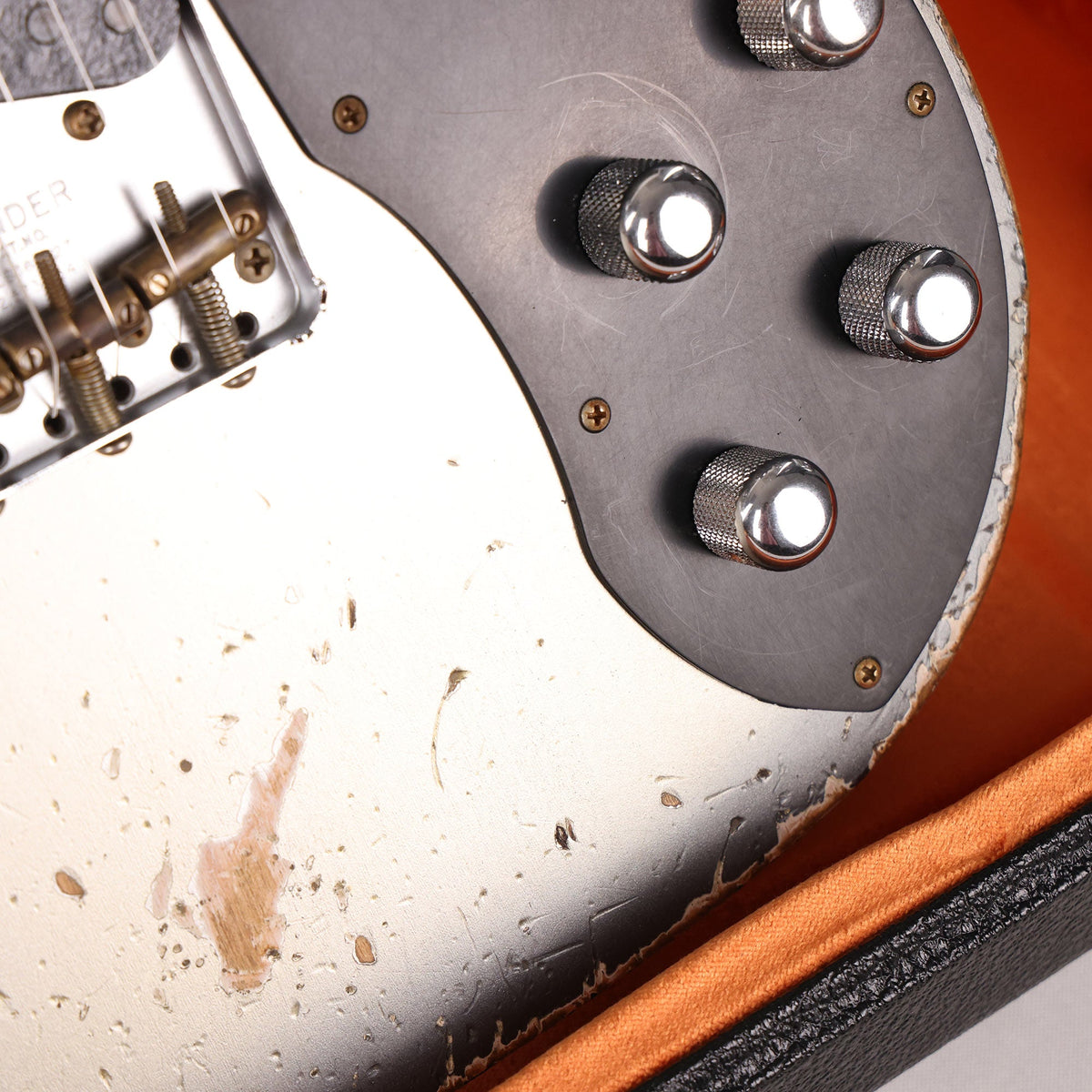 Fender Custom Shop Limited Edition Telecaster Custom Super Heavy Relic Aged Charcoal Frost Metallic Burst — 10