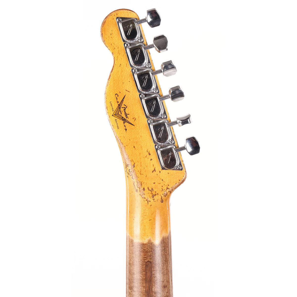 Fender Custom Shop Limited Edition Telecaster Custom Super Heavy Relic Aged Charcoal Frost Metallic Burst — 12