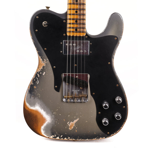 Fender Custom Shop Limited Edition Telecaster Custom Super Heavy Relic Aged Charcoal Frost Metallic Burst