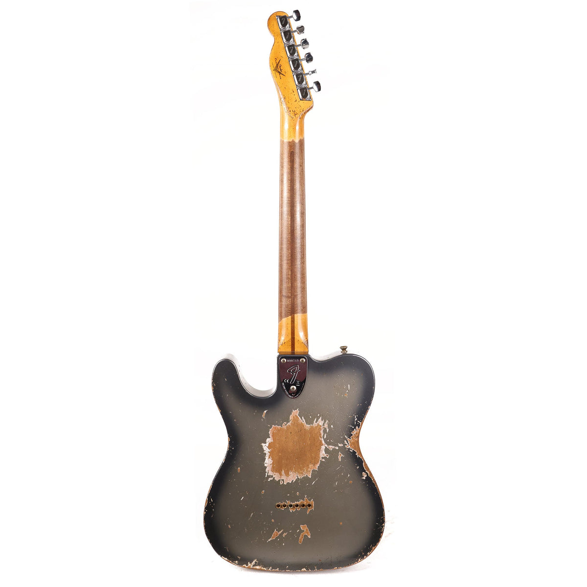 Fender Custom Shop Limited Edition Telecaster Custom Super Heavy Relic Aged Charcoal Frost Metallic Burst — 3