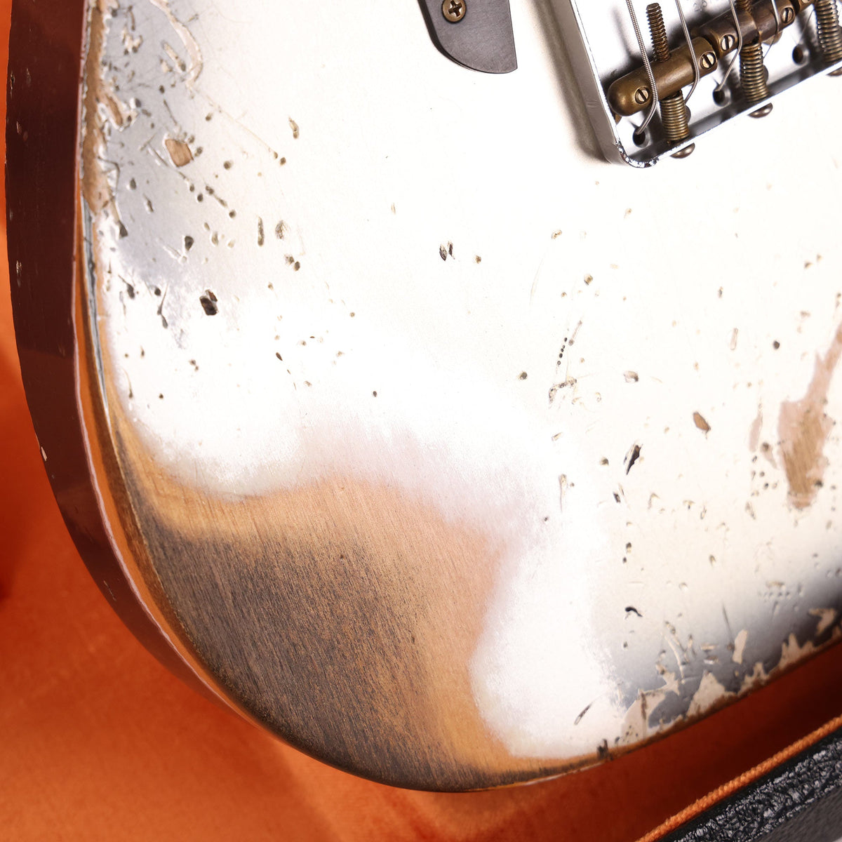 Fender Custom Shop Limited Edition Telecaster Custom Super Heavy Relic Aged Charcoal Frost Metallic Burst — 8