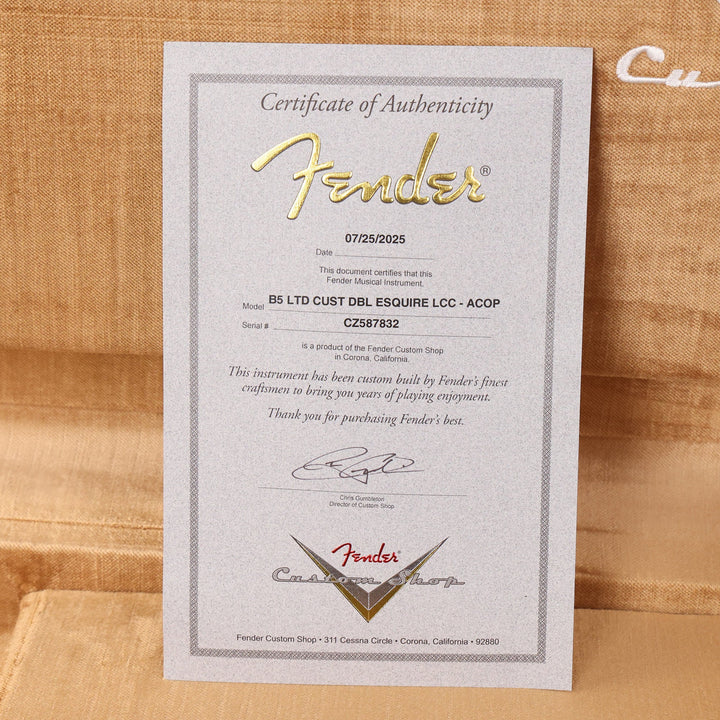 Fender Custom Shop Limited Edition Custom Double Esquire Aged Copper