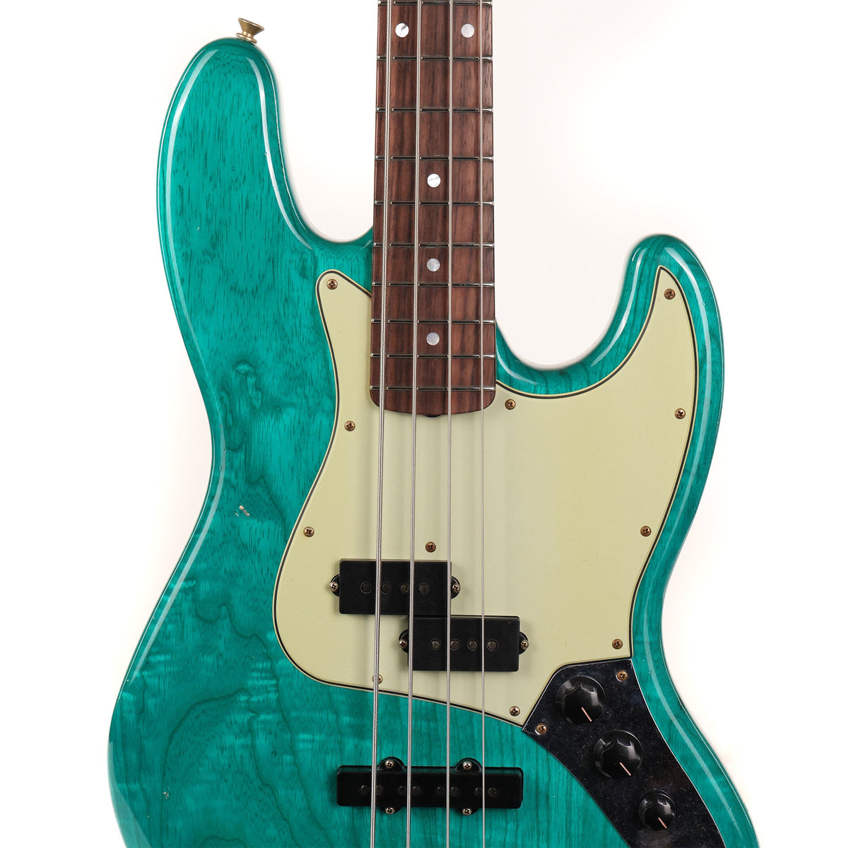 Fender Custom Shop Limited Edition Jazz Bass Special Journeyman Relic Teal Green Transparent 2025 — 4