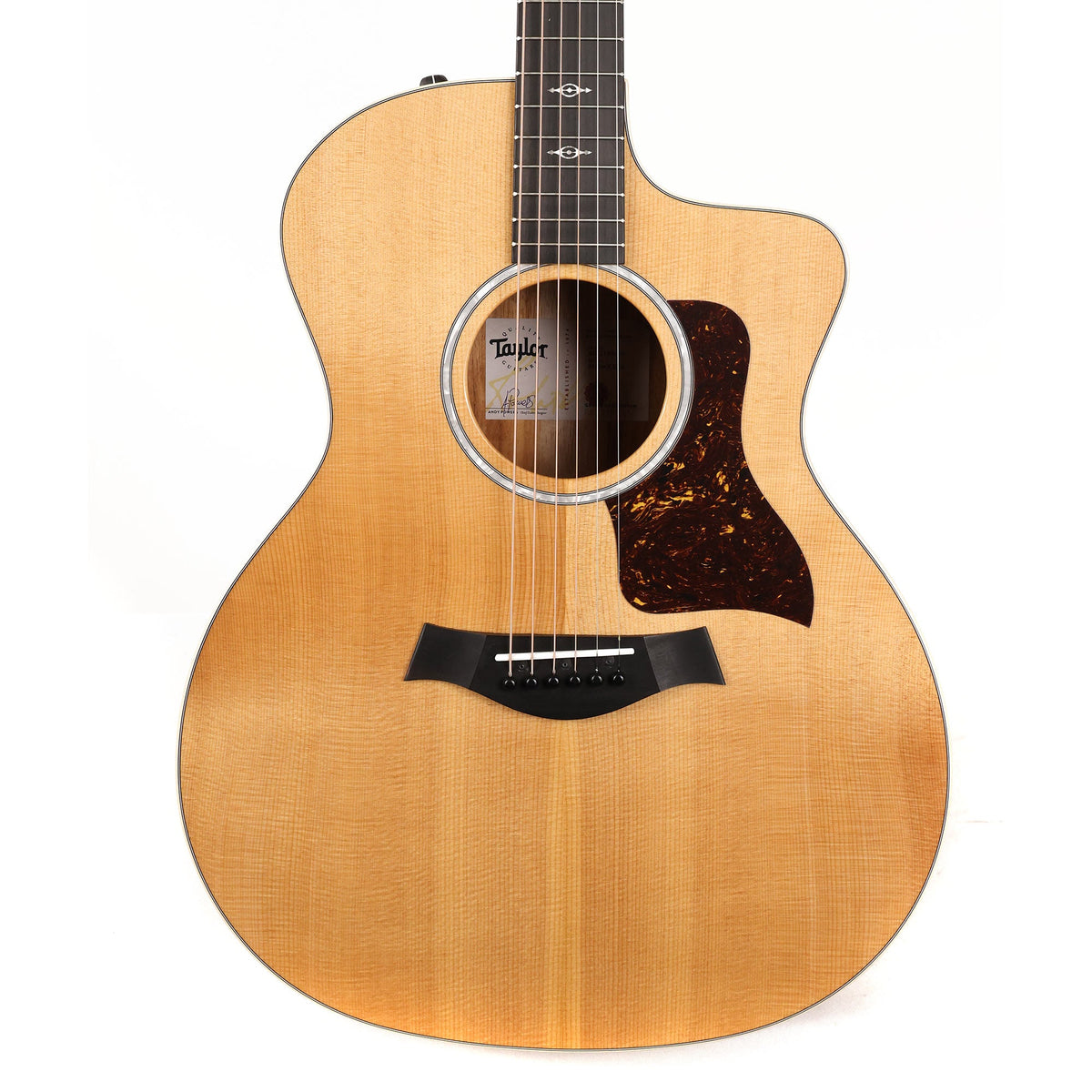 Taylor 214ce-K DLX Grand Auditorium Acoustic-Electric Guitar Natural — 1