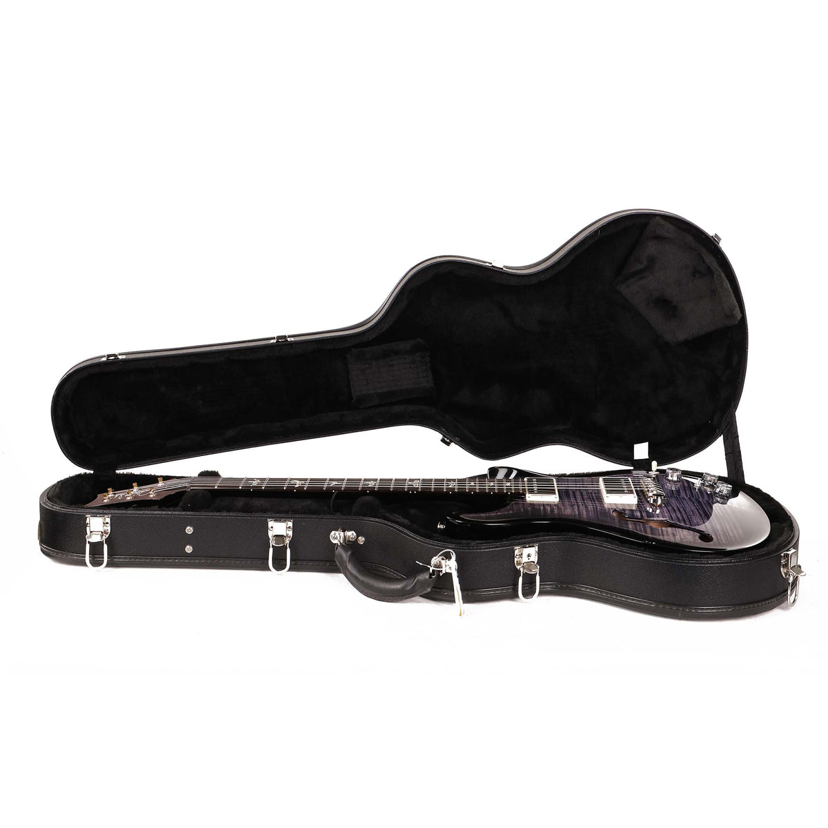 PRS Hollowbody II Piezo Purple Mist Wraparound Smokeburst — 10