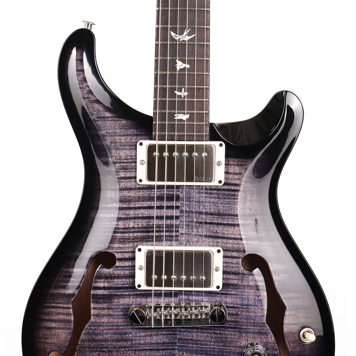 PRS Hollowbody II Piezo Purple Mist Wraparound Smokeburst — 4
