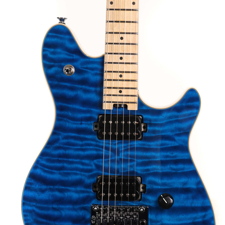 EVH Custom Shop Wolfgang Quilt Top Trans Blue