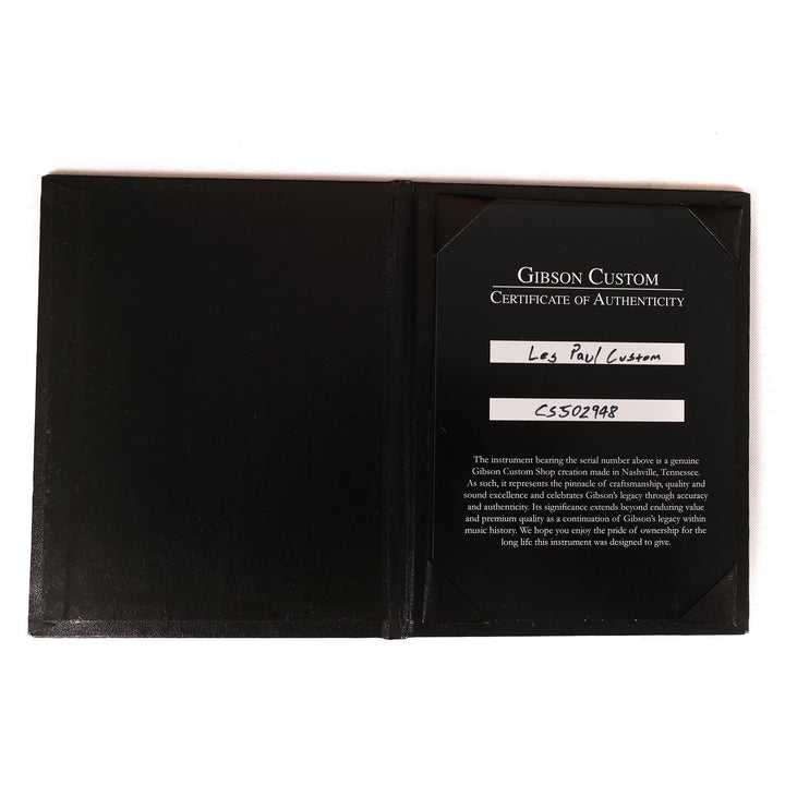 Gibson Custom Shop Les Paul Custom Made 2 Measure Alpine White with EMGs