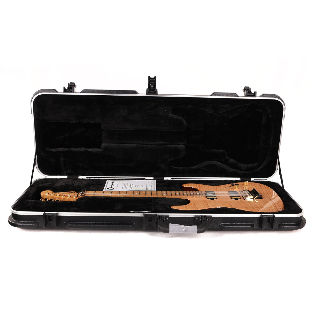 Charvel Custom Shop San Dimas Flame Maple and Roasted Ash Transparent Natural — 11