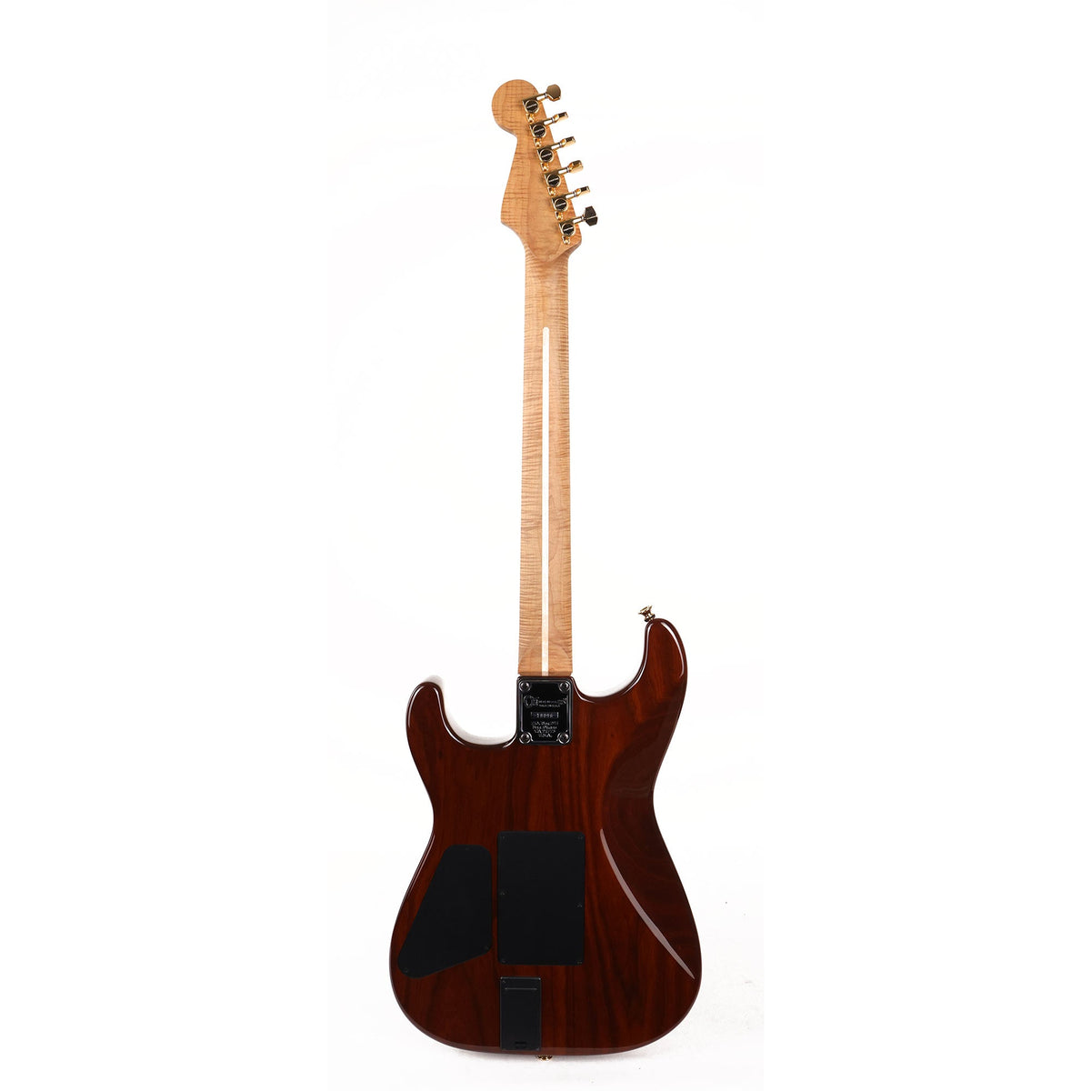 Charvel Custom Shop San Dimas Flame Maple and Roasted Ash Transparent Natural — 3