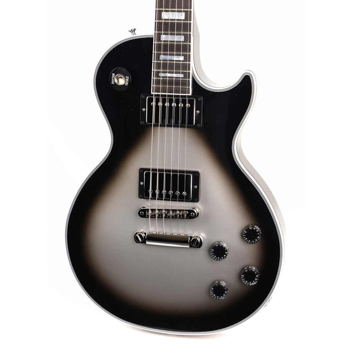 Gibson Custom Shop Les Paul Custom Made 2 Measure Gloss Silverburst & Maple Neck 2025 — 5
