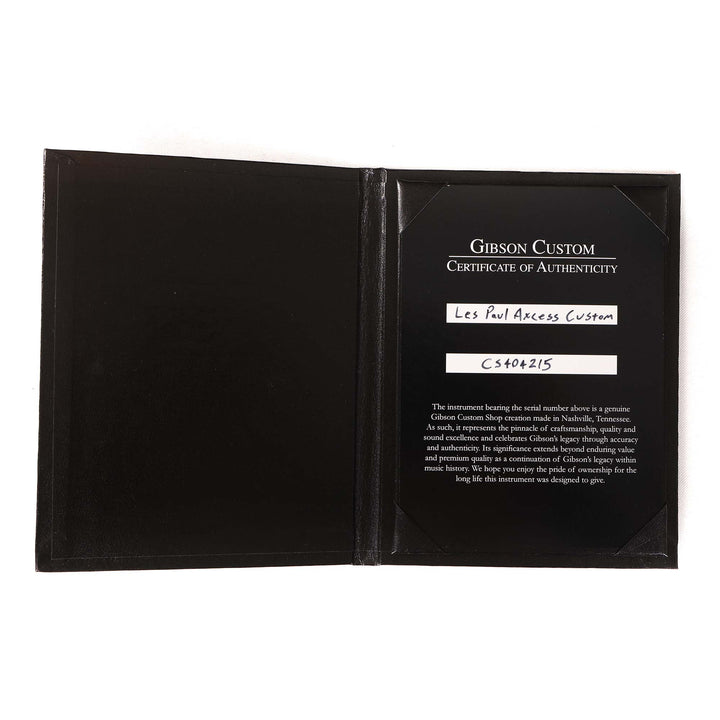 Gibson Custom Shop Les Paul Axcess Custom Made 2 Measure Gloss Ebony