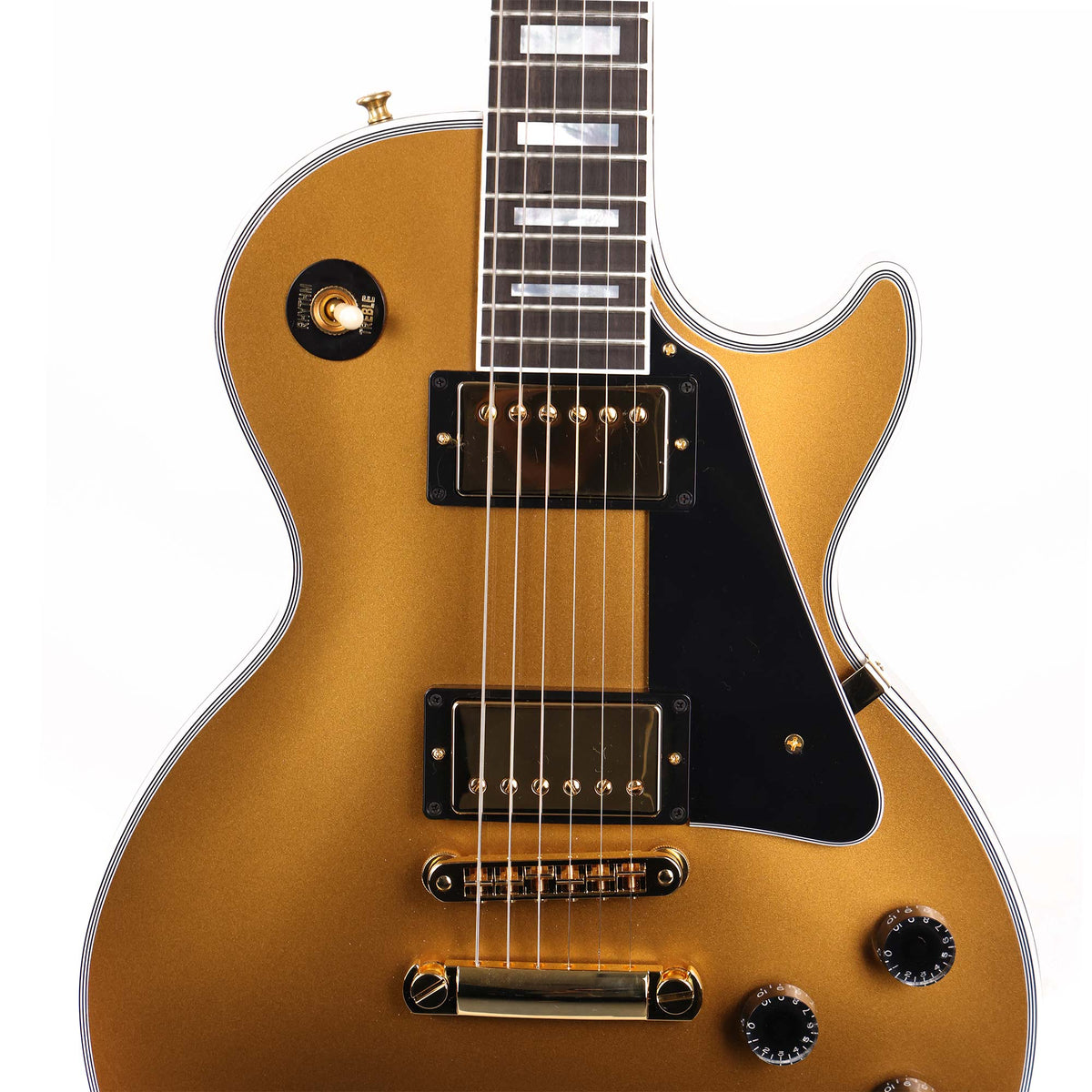 Gibson Custom Shop Les Paul Custom Made 2 Measure 2-Tone Tuxedo Gold and Ebony 2025 — 4
