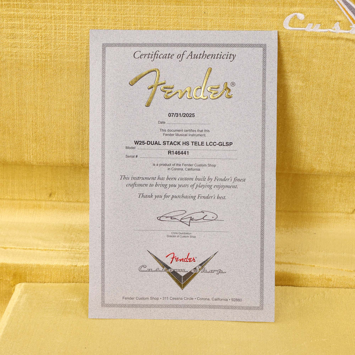 Fender Custom Shop Dual Stack HS Telecaster Closet Classic Gold Sparkle — 14