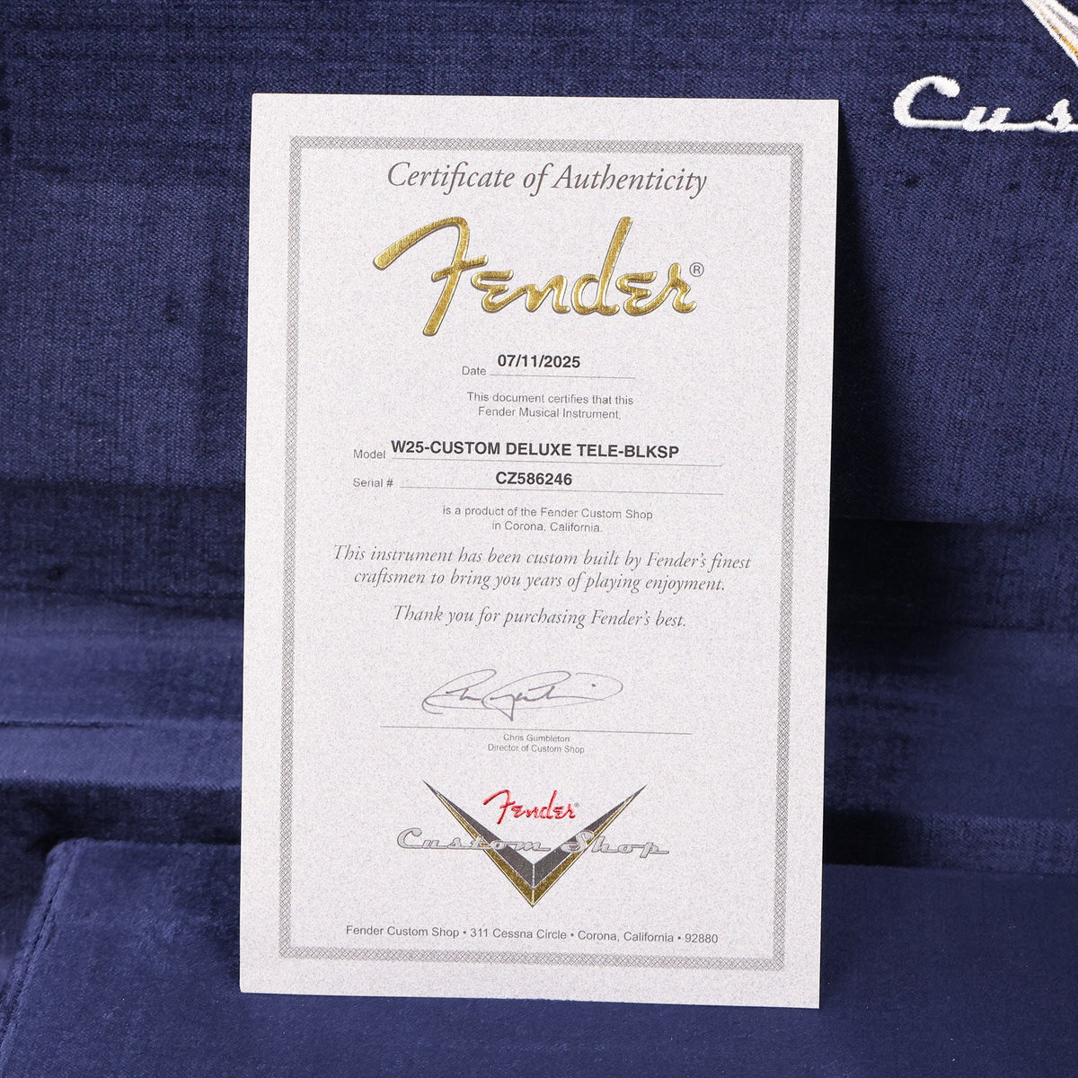 Fender Custom Shop Custom Deluxe Telecaster Black Sparkle 2025 — 11