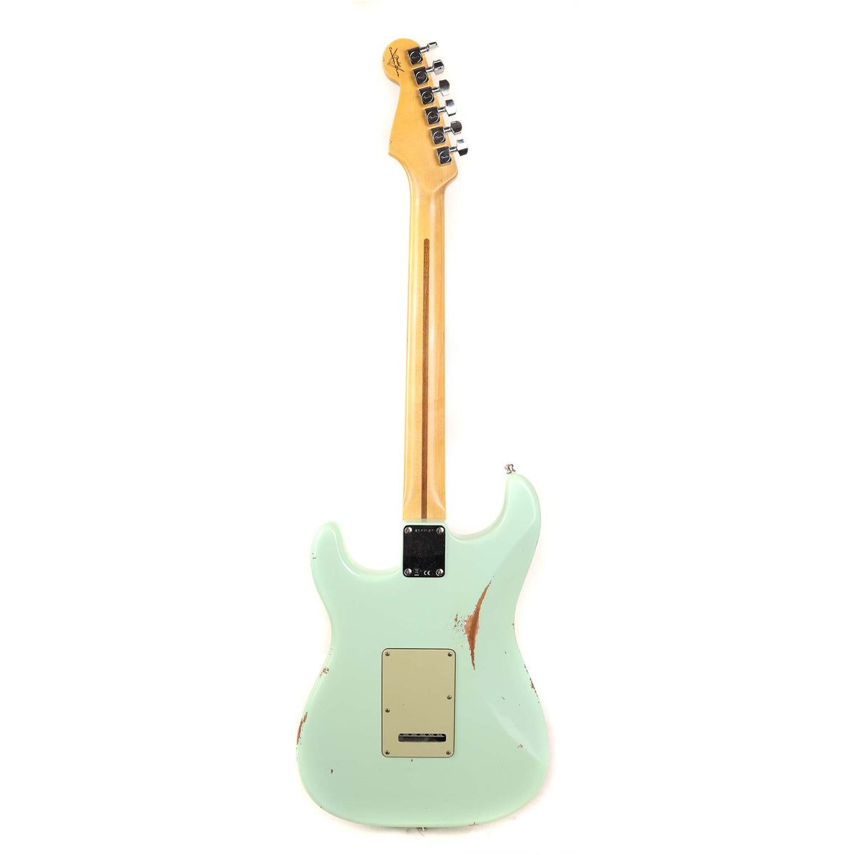 Fender Custom Shop Custom Deluxe HSS Stratocaster Relic Aged Surf Green — 3