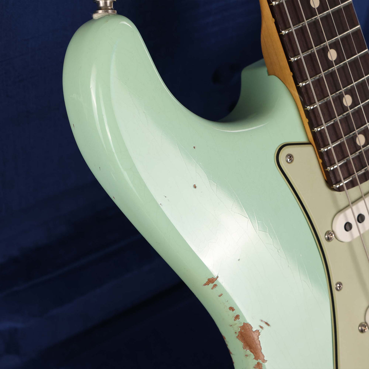 Fender Custom Shop Custom Deluxe HSS Stratocaster Relic Aged Surf Green — 8