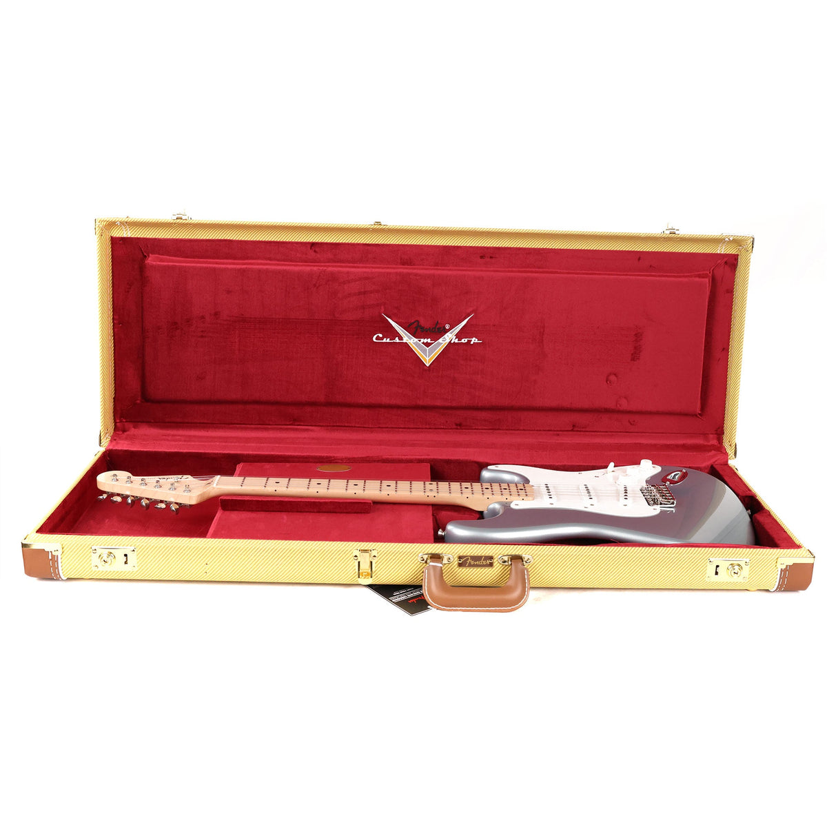 Fender Custom Shop Limited Edition Compound Radius 1958 Stratocaster Aged Ice Blue Metallic — 10
