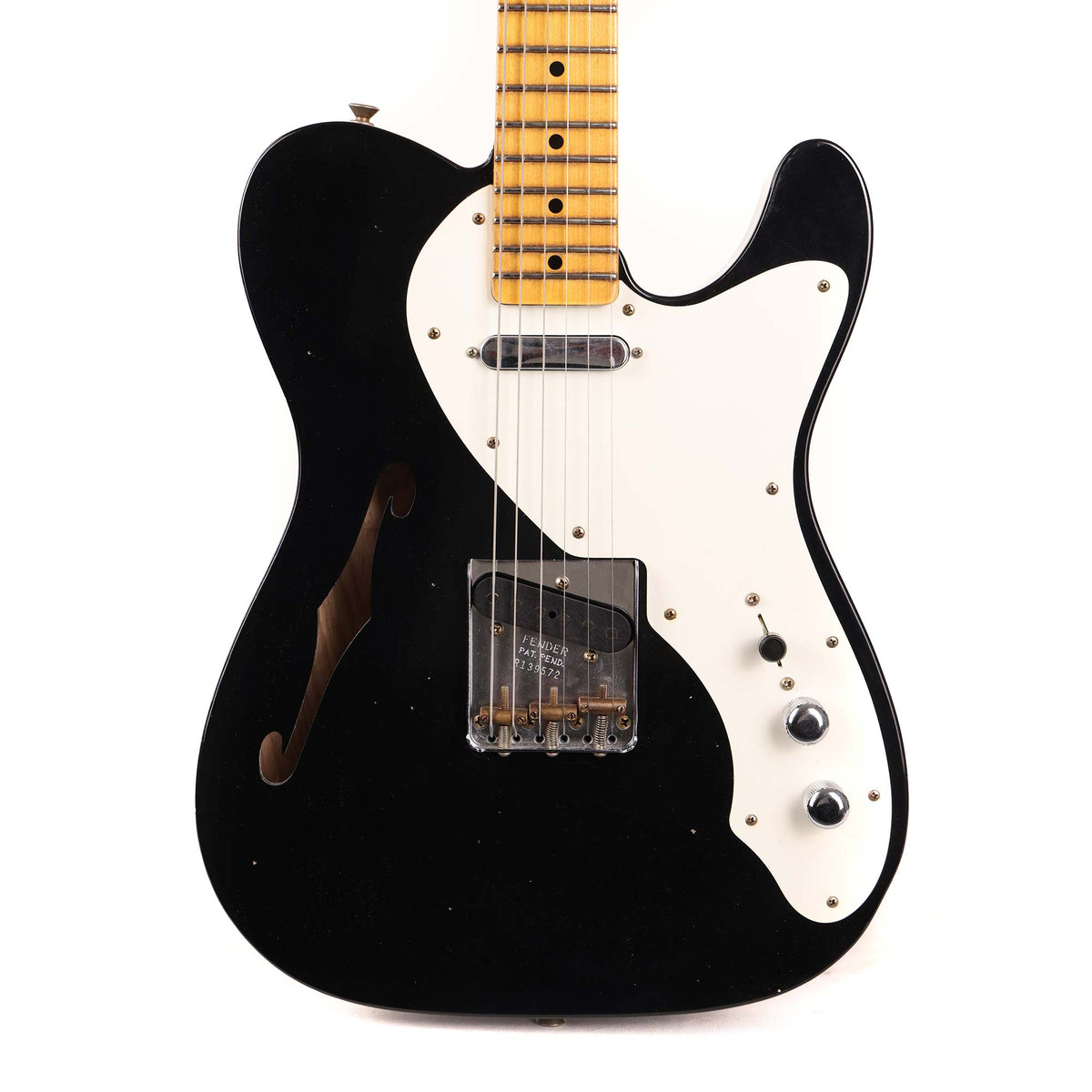 Fender Custom Shop '50s Thinline Telecaster Journeyman Relic Black — 1