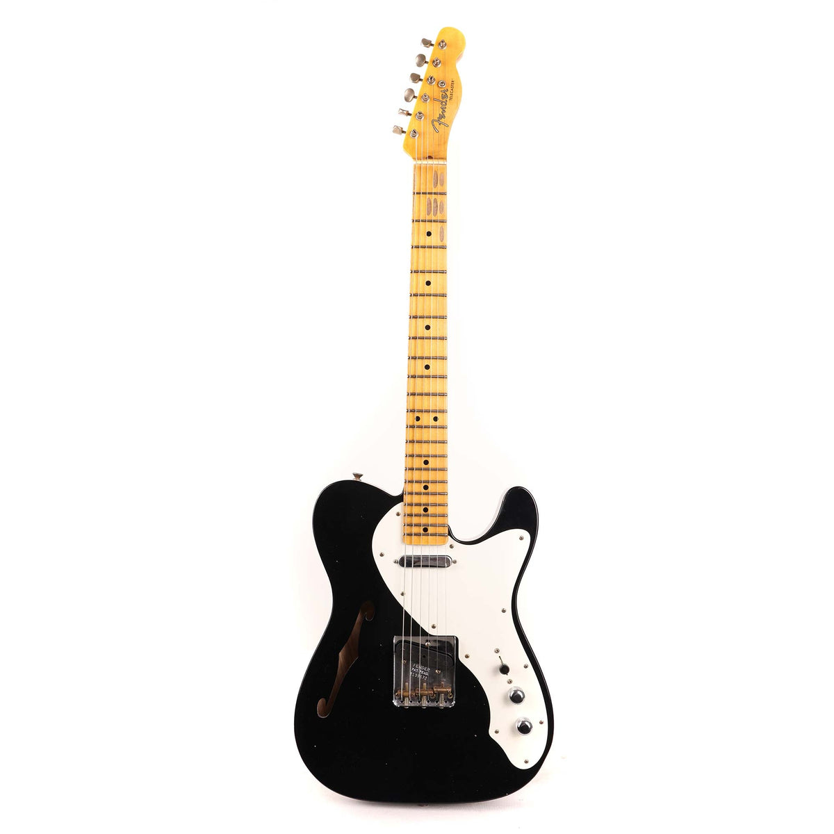 Fender Custom Shop '50s Thinline Telecaster Journeyman Relic Black — 2