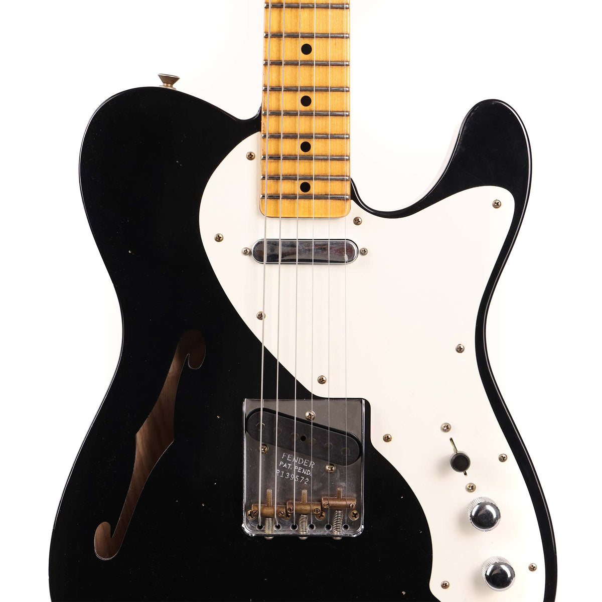 Fender Custom Shop '50s Thinline Telecaster Journeyman Relic Black — 4