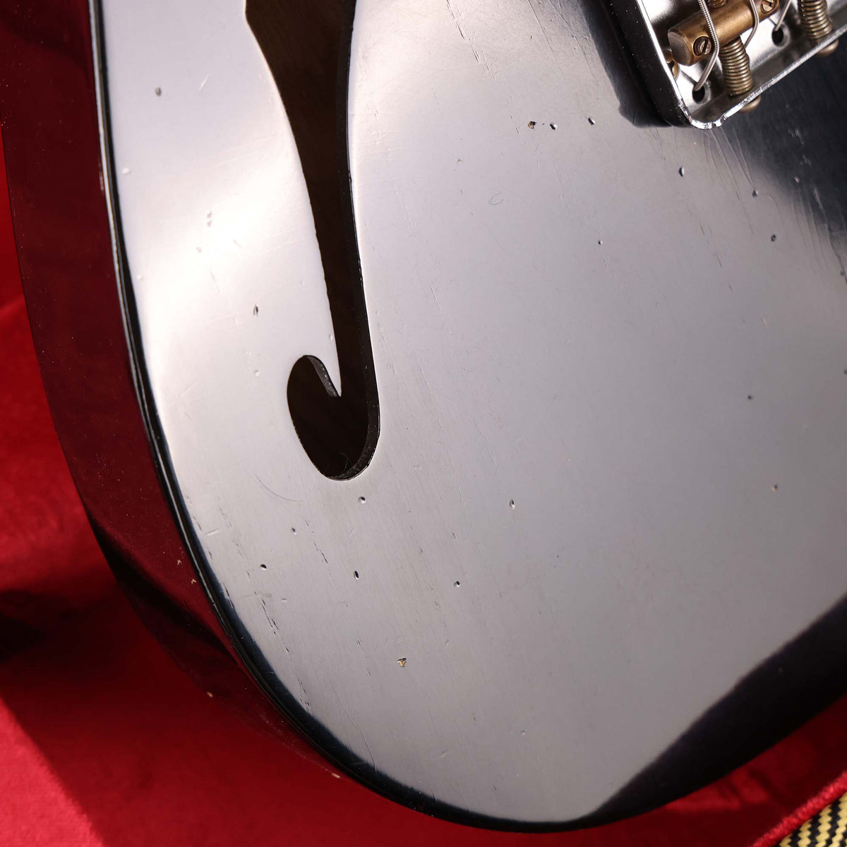 Fender Custom Shop '50s Thinline Telecaster Journeyman Relic Black — 8