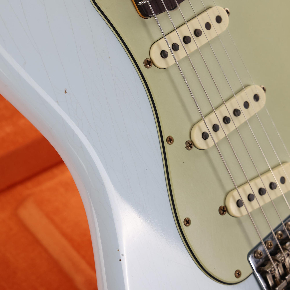 Fender Custom Shop Limited Edition '64 L-Series Stratocaster Journeyman Relic Faded Sonic Blue — 7