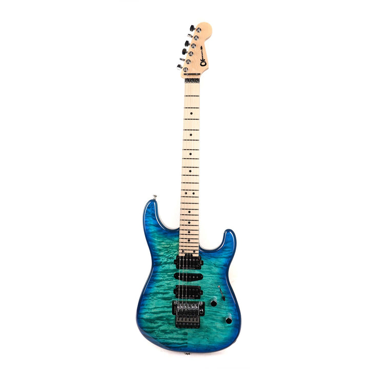 Charvel MJ San Dimas Style 1 HSH FR M QM Caribbean Burst