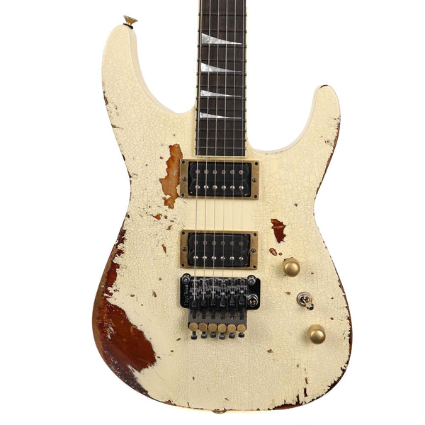 Jackson Custom Shop Soloist Nitro Aged Vanilla Shake over 3-Tone Sunburst