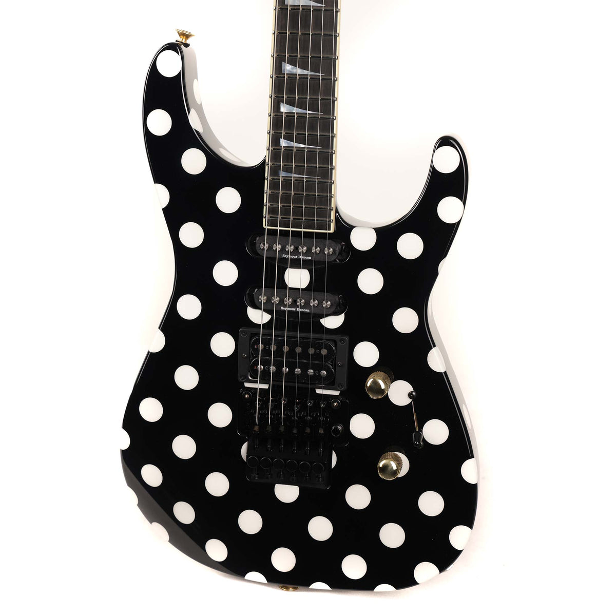 Jackson Custom Shop SL2H-V HSS Soloist Black and White Polka Dot Music Zoo Exclusive — 5