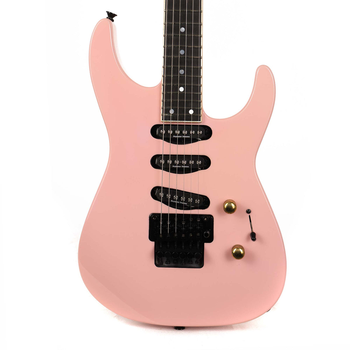 Jackson Custom Shop SL2H-V SSS Soloist Powder Pink Music Zoo Exclusive — 1