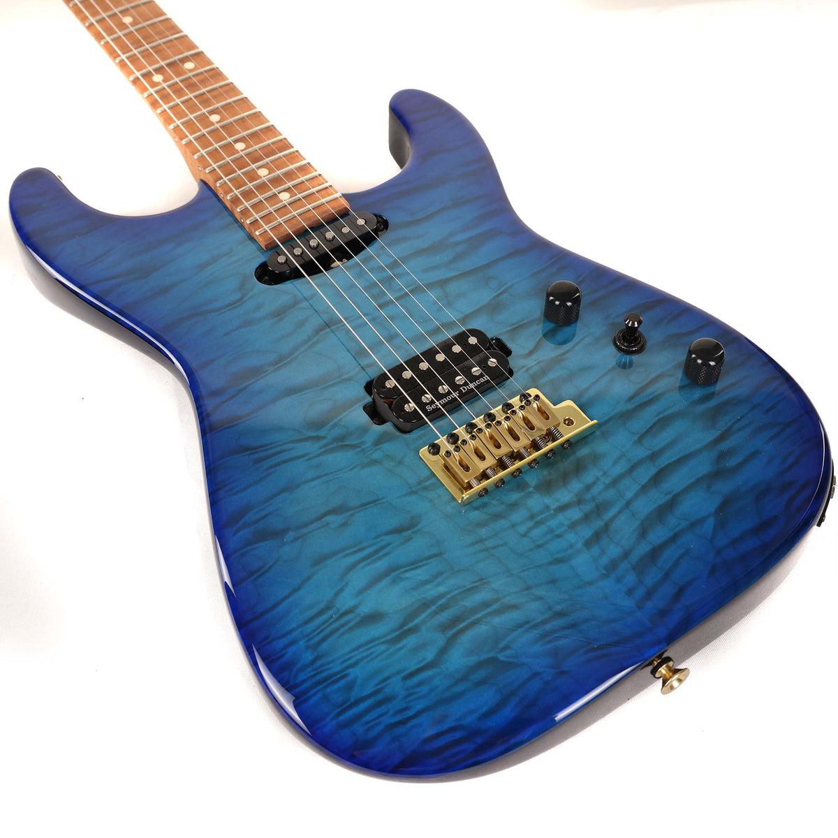 Charvel Custom Shop San Dimas HS Quilt Top Chlorine Burst 2025 — 6