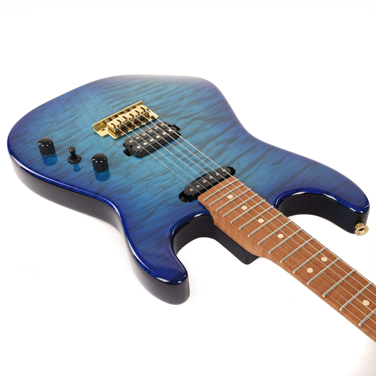 Charvel Custom Shop San Dimas HS Quilt Top Chlorine Burst 2025 — 7