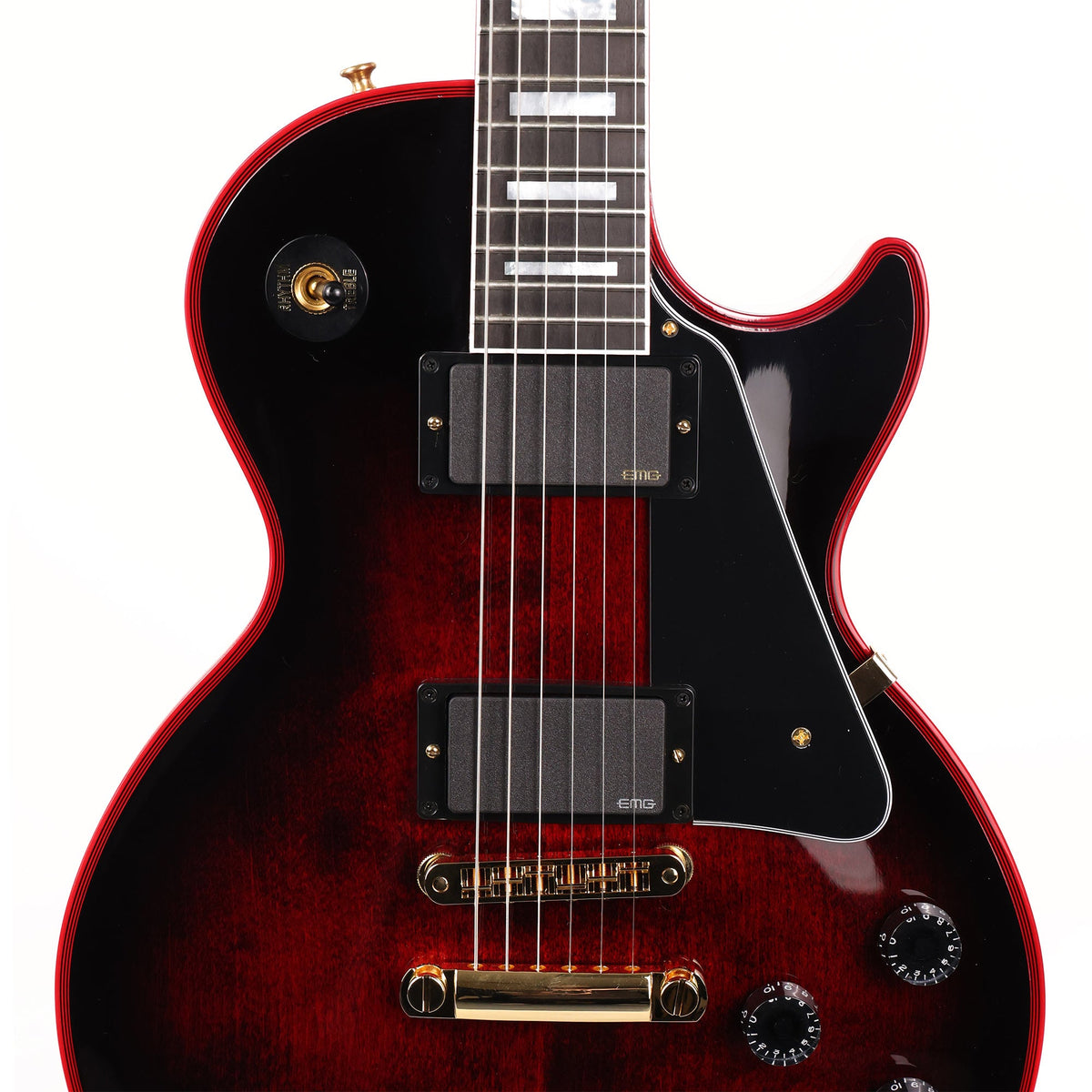 Gibson Custom Shop Les Paul Custom Figured Red Widow with EMGs — 4