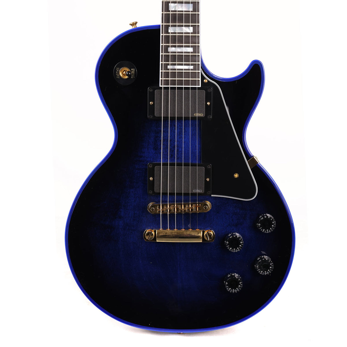 Gibson Custom Shop Les Paul Custom Figured Blue Widow with EMGs