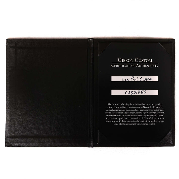 Gibson Custom Shop Les Paul Custom Figured Orange Widow with EMGs