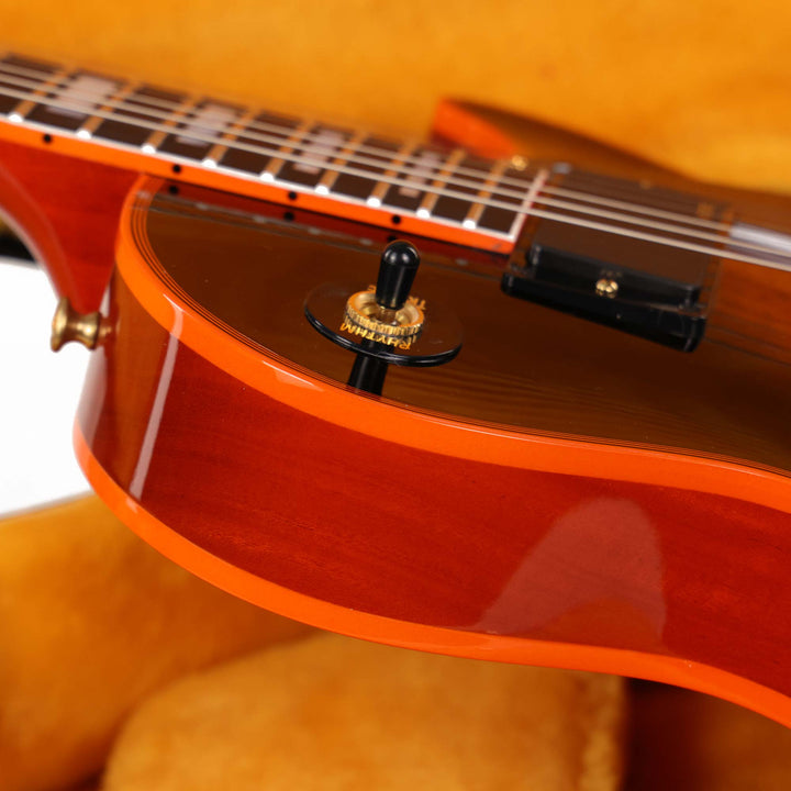 Gibson Custom Shop Les Paul Custom Figured Orange Widow with EMGs