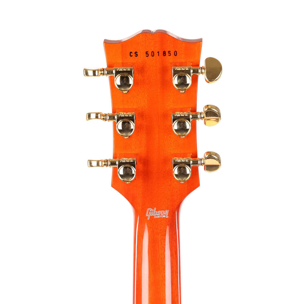 Gibson Custom Shop Les Paul Custom Figured Orange Widow with EMGs — 9