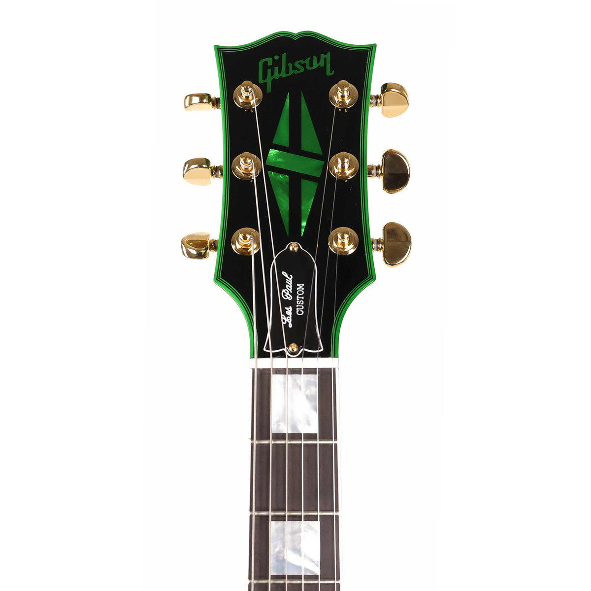 Gibson Custom Shop Les Paul Custom Figured Green Widow with EMGs — 8